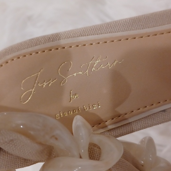 ANTONIO MELANI x Jess Southern Jean Pearl Studded Bow Chain Dress Sandal SZ 8.5 - Picture 12 of 16